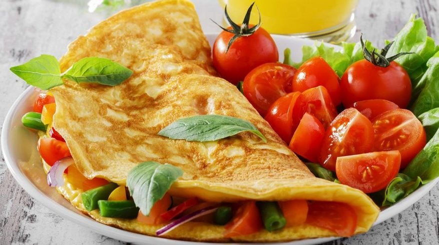 Omelete Vegano Sem Ovo: Receita Fácil, Proteica e Saborosa - Foto da receita pronta